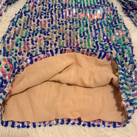 Zara Limited Edition 2019 Multicolored Sequin Mini Dress Size XS - NWT - Picture 10 of 16